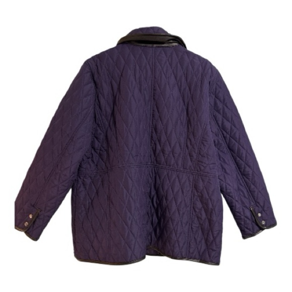 Chico's Deep Blue Quilted Puffer Jacket - Picture 2 of 5